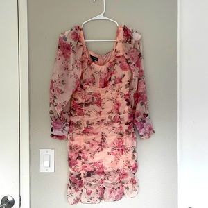 Pink Floral Dress